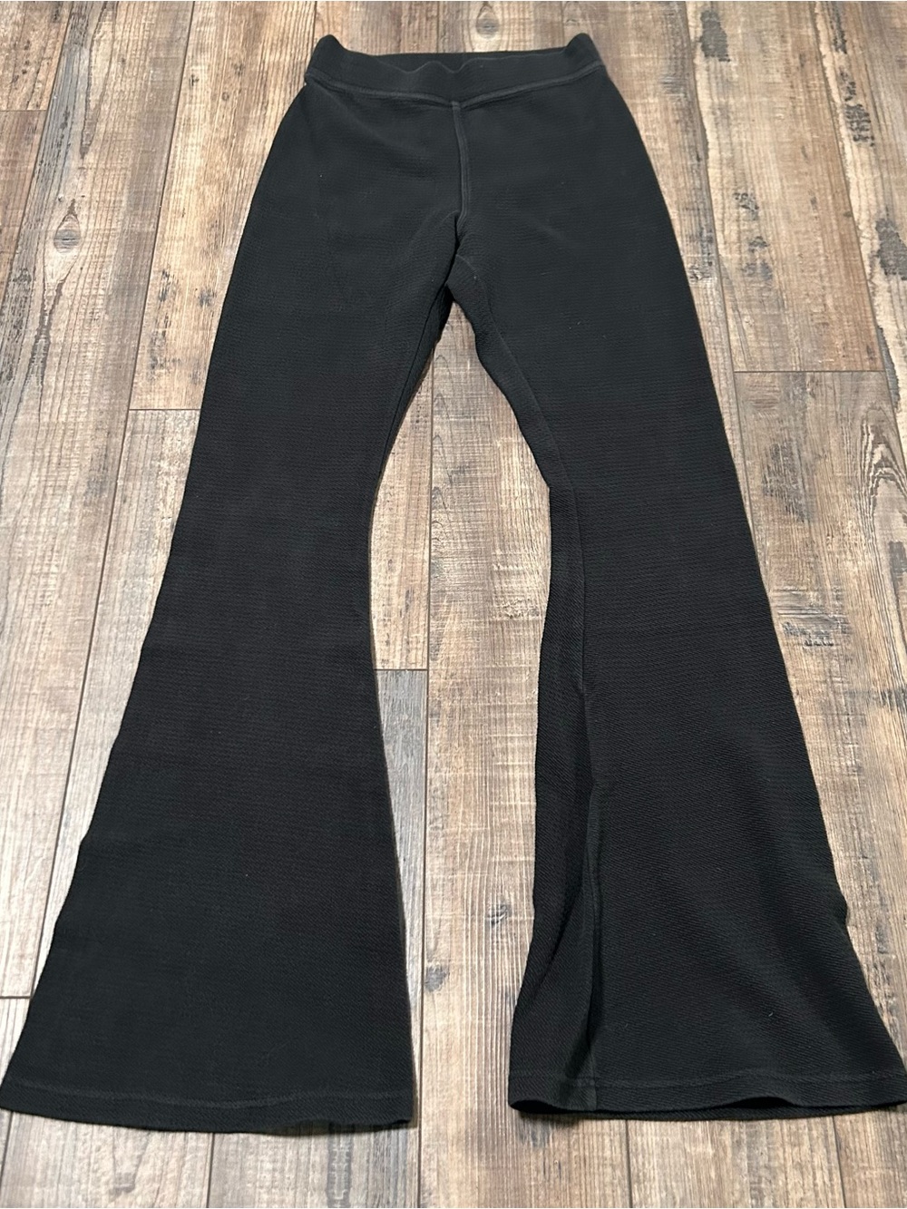 Offline By Aerie Pants Womens Small Black Flare High Rise Yoga Leggings Textured
